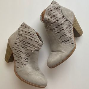 Qupid Laser Cut Booties